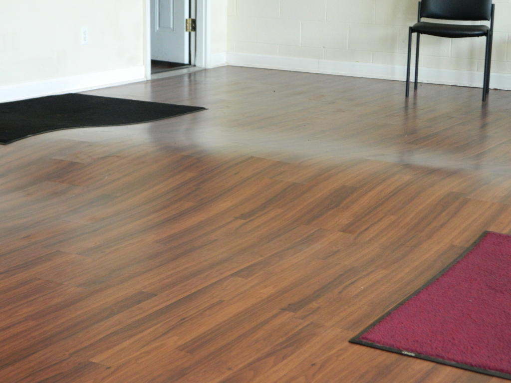 Buckling refers to the lifting of a laminate floor from the subfloor