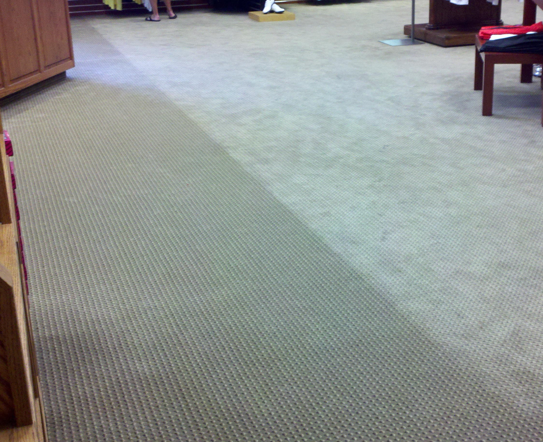 use the pencil/paper test to determine the pile direction. Check the carpet backing