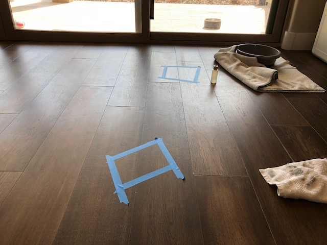 Residue - Cleaning terst area 4574